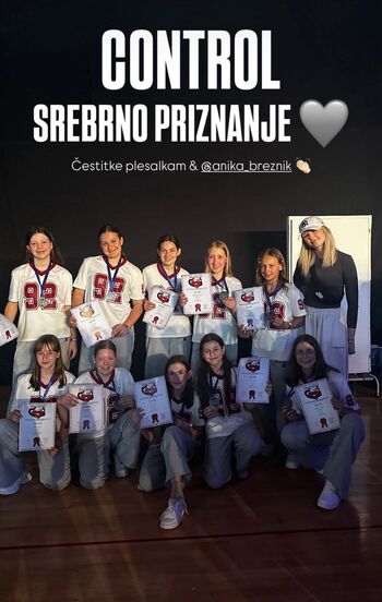 Podružnica Vojnik Plesne šole FORCE s plesno točko CONTROL prejela srebrno priznanje Podružnica Vojnik Plesne šole FORCE s plesno točko CONTROL prejela srebrno priznanje