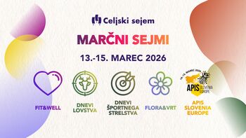Marčni sejmi: Dnevi lovstva, Športnega strelstva, Čebelarski sejem APIS Slovenia | Europe ter FIT & WELL – sejem zdravja, športa in dobrega počutja.
