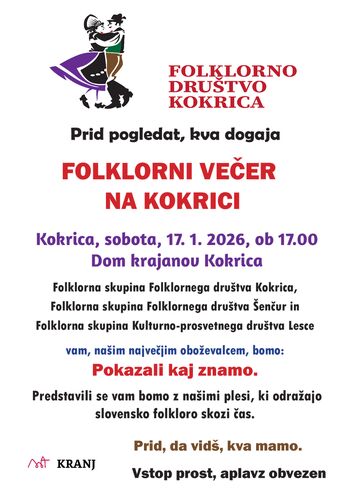 Folklorni večer na Kokrici