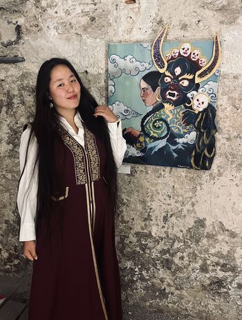 Razstava »Sanje o stepi« - otvoritev umetniške razstave kalmiške (mongolske) umetnice Valentine Mandzhieve, ki v svojem delu raziskuje kulturni spomin in mongolske mite.