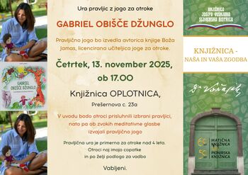 Ura pravljic z jogo za otroke GABRIEL OBIŠČE DŽUNGLO