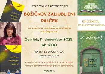 Ura pravljic z ustvarjanjem BOŽIČKOV ZALJUBLJENI PALČEK