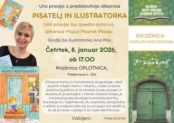 Ura pravljic s predstavitvijo slikanice PISATELJ IN ILUSTRATORKA