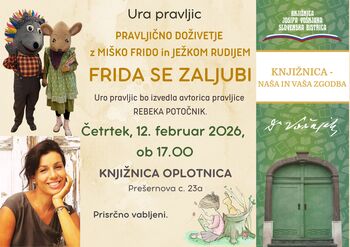 Pravljično doživetje z Miško Frido: FRIDA SE ZALJUBI