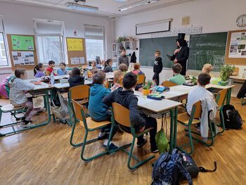 France Prešeren na obisku v OŠ Draga Bajca Vipava