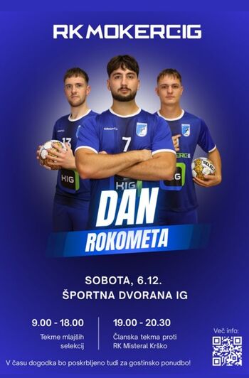 DAN ROKOMETA - ŠPORTNO DRUŠTVO MOKERC-IG