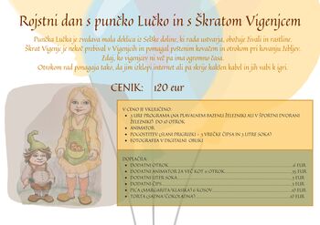 Rojstni dan s punčko Lučko in s Škratom Vigenjcem