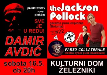 Salve iz avle#22 – DAMIR AVDIČ + THE JACKSON POLLOCK + FABIO COLLATERALE