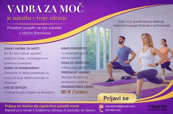 Vadba za moč za vse odrasle v občini Brezovica