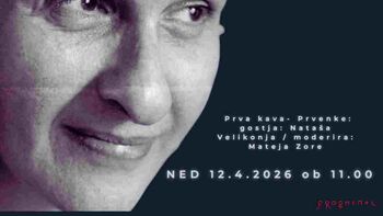Prva kava- Prvenke: gostja: pesnica, esejistka, aktivistka: Nataša Velikonja / Abonma