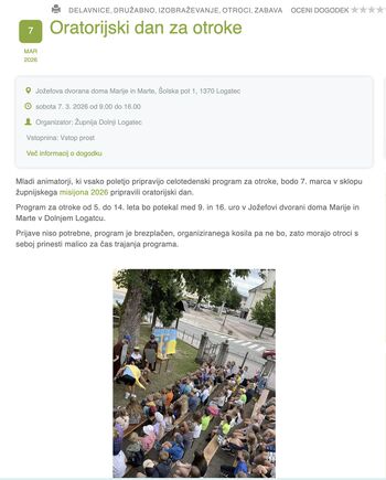 Oratorijski dan za otroke