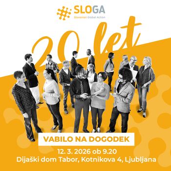 SLOŽNIH 20 LET: za globalno odgovorno prihodnost – Vabilo na dogodek