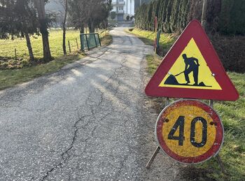 Obvestilo o pripravljalnih delih za preplastitev ceste