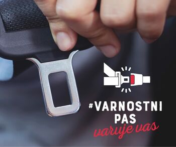 Zaradi slabšanja uporabe varnostnega pasu AVP znova opozarja: VARNOSTNI PAS VARUJE VAS