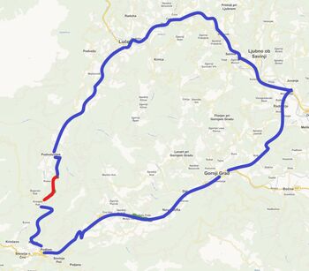 Popolna zapora ceste v Podvoljeku