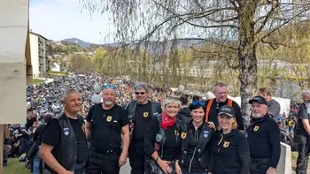 Člani TD Šentilj na Blagoslovu motorjev v Rogaški Slatini