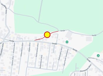 Zapora ceste Savlje Zapora ceste Savlje