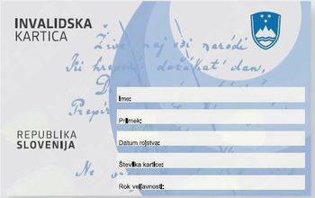 EU kartica ugodnosti za invalide