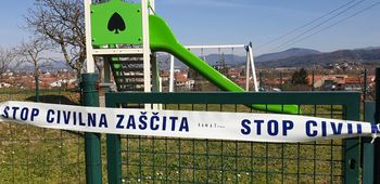 Prepovedana uporaba otroških in športnih igrišč