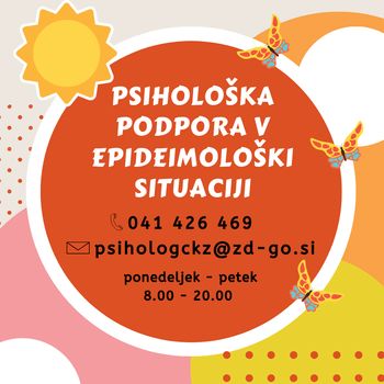 Psihološka podpora v Zdravstvenem domu Nova Gorica