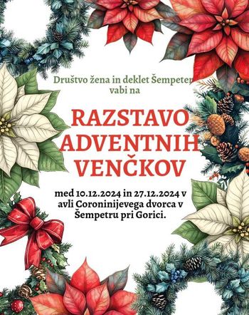 Razstava adventnih venčkov