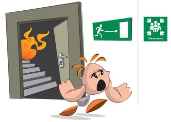 Požar ne čaka - pomembna je sekunda vsaka. Poznaš evakuacijsko pot? Požar ne čaka - pomembna je sekunda vsaka. Poznaš evakuacijsko pot?