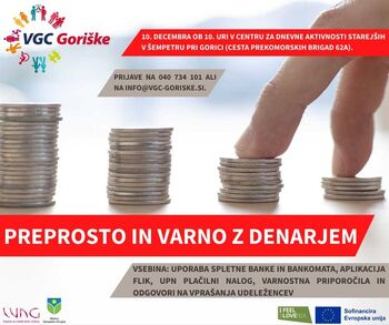 Preprosto in varno z denarjem, delavnica