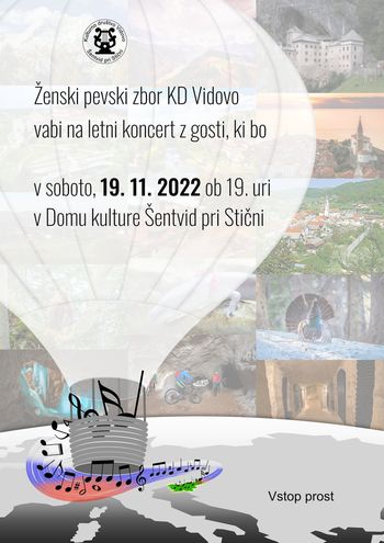 Letni koncert Ženskega pevskega zbora Kulturnega društva Vidovo