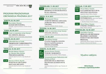 Praznični september Občine Nazarje Praznični september Občine Nazarje