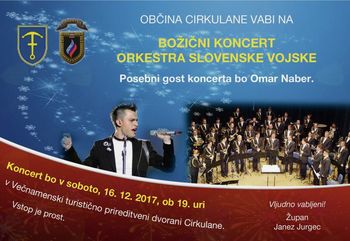 Koncert Orkestra slovenske vojske z gostom Omarjem Naberjem