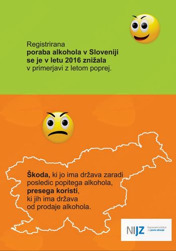 Poraba alkohola v Sloveniji spodbudno nižja
