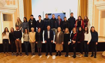 Dijaki iz Dubrovnika pri vrstnikih v Celju