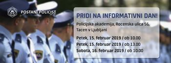 Vabilo na informativni dan policistov Vabilo na informativni dan policistov