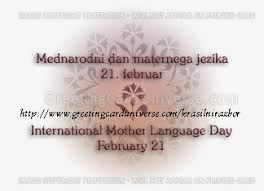 Danes je mednarodni dan maternega jezika