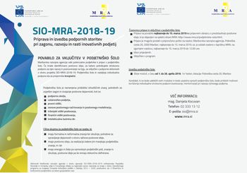 POVABILO ZA VKLJUČITEV V PODJETNIŠKO ŠOLO