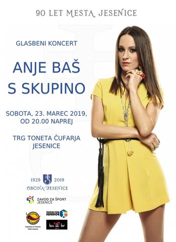 Glasbeni koncert Anje Baš s skupino