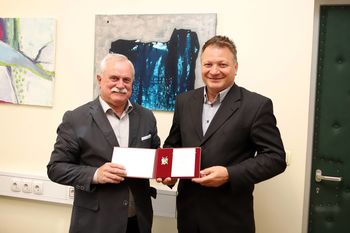 OBČINA ŠENTILJ PREJELA ČASTNI ZNAK ZVEZE SLOVENSKIH ČASTNIKOV