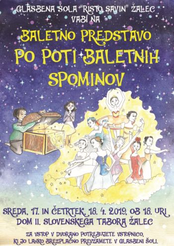 Vabljeni na baletno predstavo "PO POTI BALETNIH SPOMINOV"