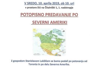 POTOPISNO PREDAVANJE PO SEVERNI AMERIKI