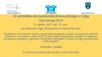 Osrednja prireditev ob svetovnem dnevu zdravja