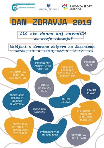 Dan zdravja na Jesenicah 2019- Ali ste danes kaj naredili za svoje zdravje?
