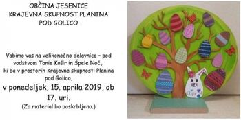 Velikonočna delavnica v Planini pod Golico