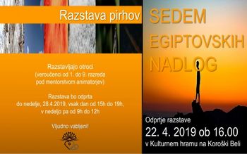 Velikonočna razstava z naslovom SEDEM EGIPTOVSKIH NADLOG