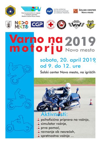 Varno na motorju 2019