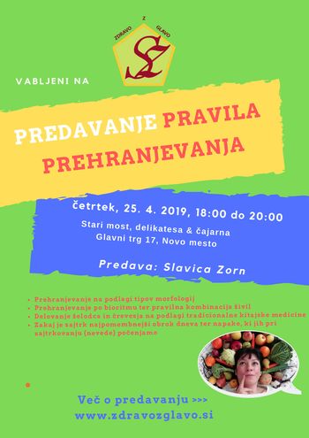 Predavanje: pravila prehranjevanja