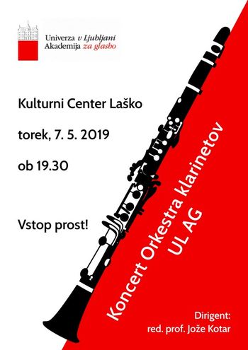 Koncert Orkestra klarinetov Akademije za glasbo
