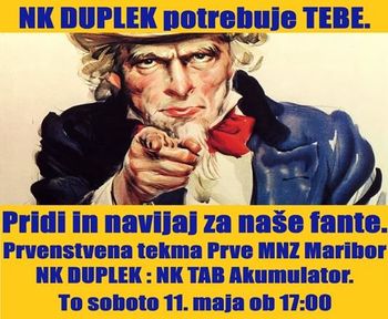 Prvenstvena tekma Prve MNZ Maribor med NK DUPLEK in NK TAB Akumulator (Mežica)