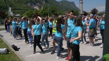 Ples četvorke maturantov Gimnazije Jesenice in Srednje šole Jesenice