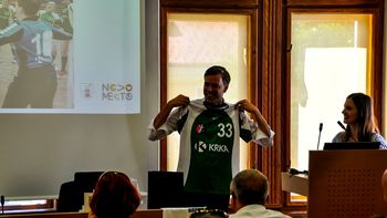 Župan na sprejemu gostil ŽRK Krka, MRK Krka in ŽKK Krka