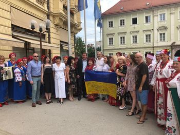 Župan Bojan Šrot sprejel člane Društva Ukrajincev v Sloveniji